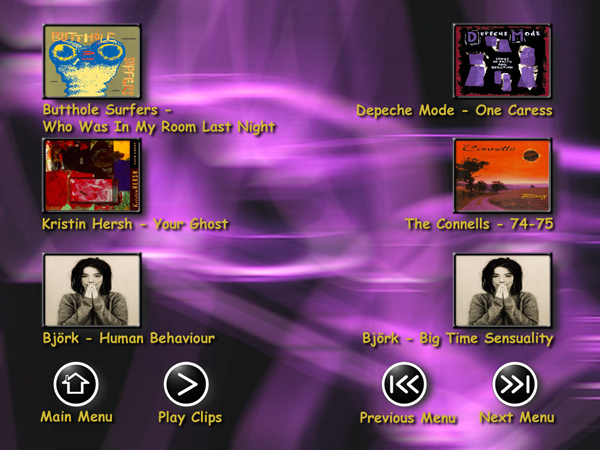 Rock Volume 1 Menu 5